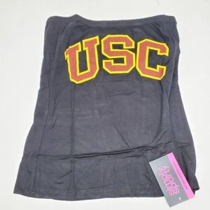 Simply Sporty NCAA USC University of Southern California Trojans Tube Top -Black